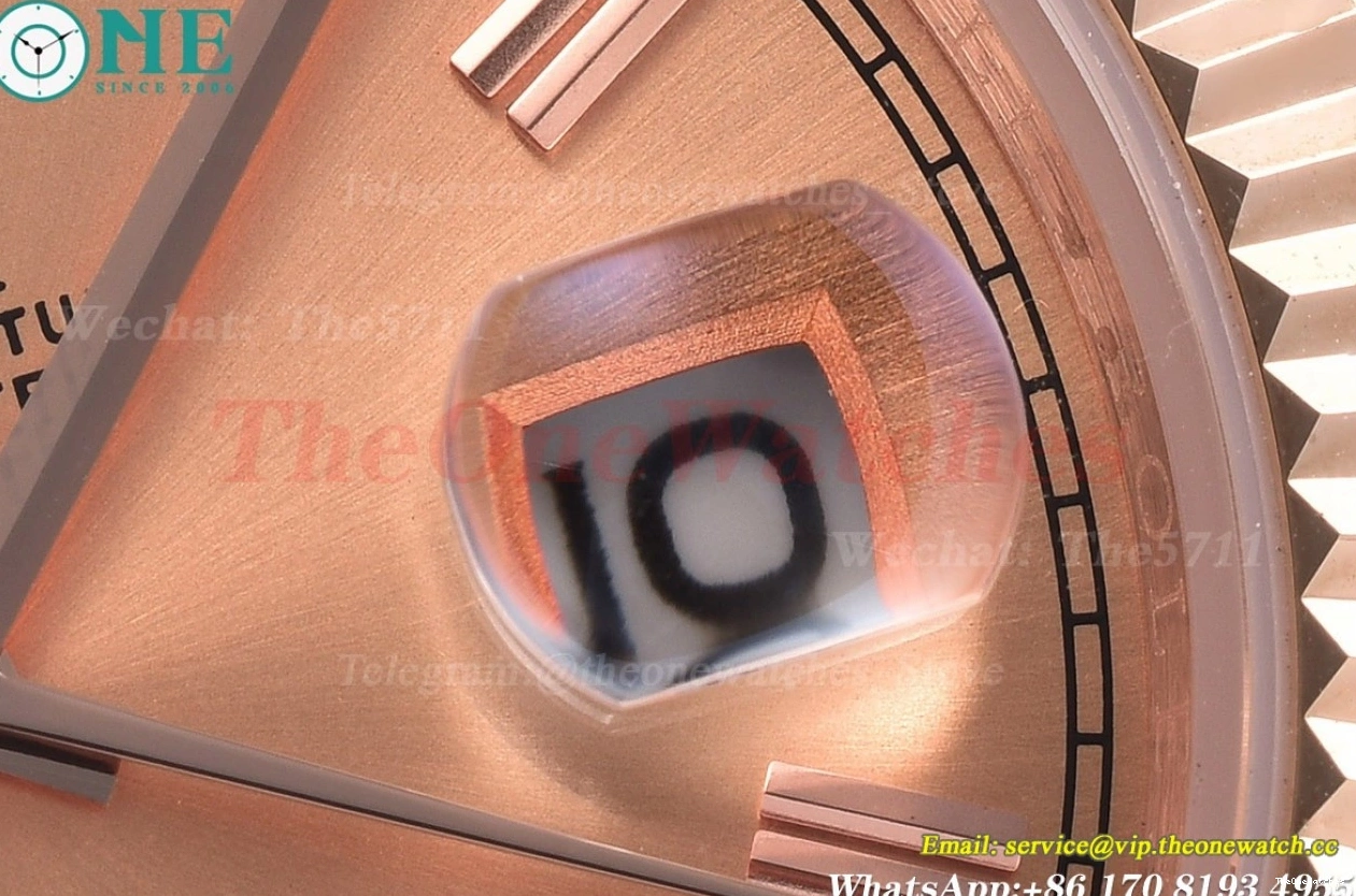 RG GDF 40mm Daydate Dial MY8215 Gold Rose RG 0205